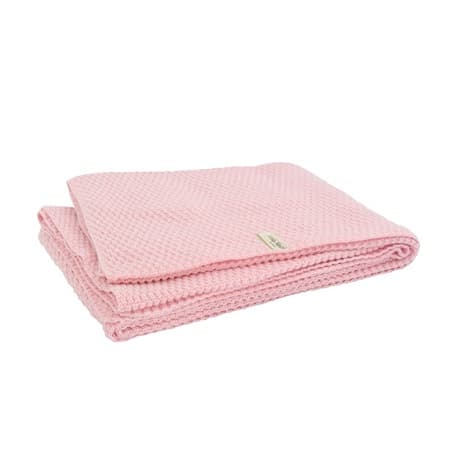 Filt uni 75x100 cm drops rosa, Jollein