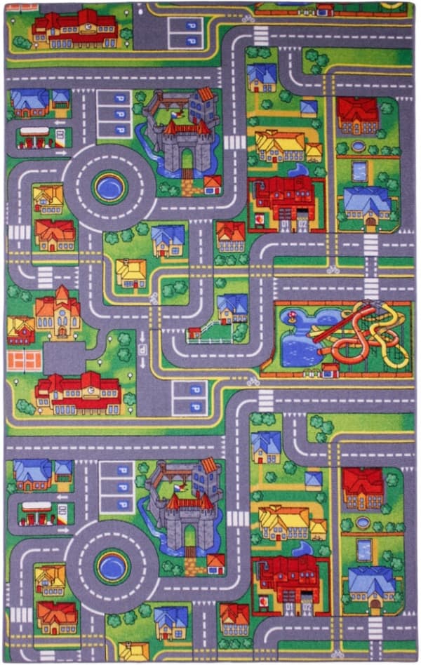 Bil Legetæppe Playcity 95 x 200 cm