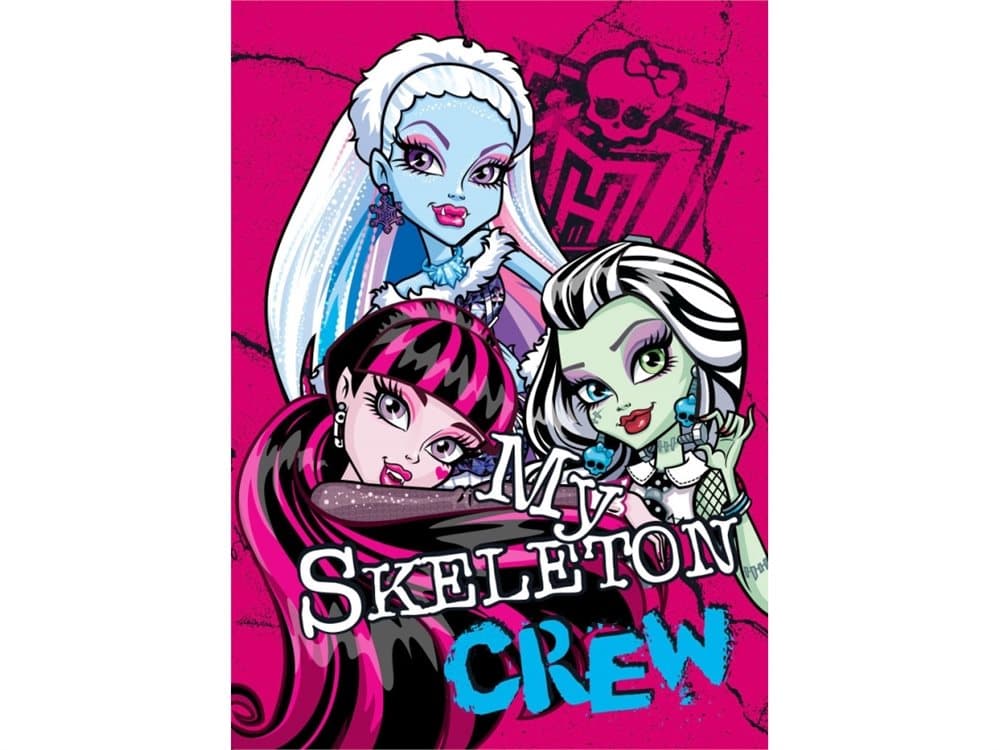 Monster High Børne Tæppe Design 10 - 95 x 133 cm