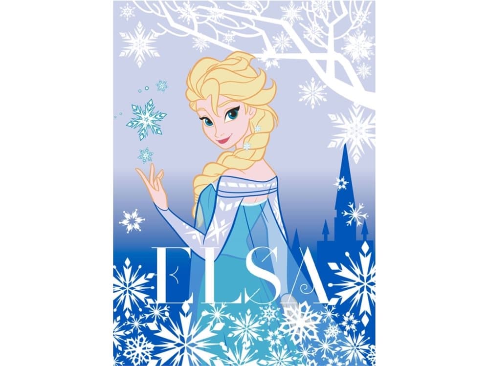Disney Frost Elsa Tæppe til børn 02 - 95 x 133 cm