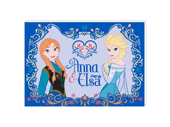 Disney Frost Anna og Elsa Tæppe til børn 01 - 95 x 133 cm