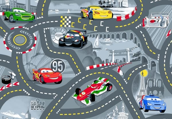 Disney Biler Børne Tæppe Design 97 - 95 x 133 cm