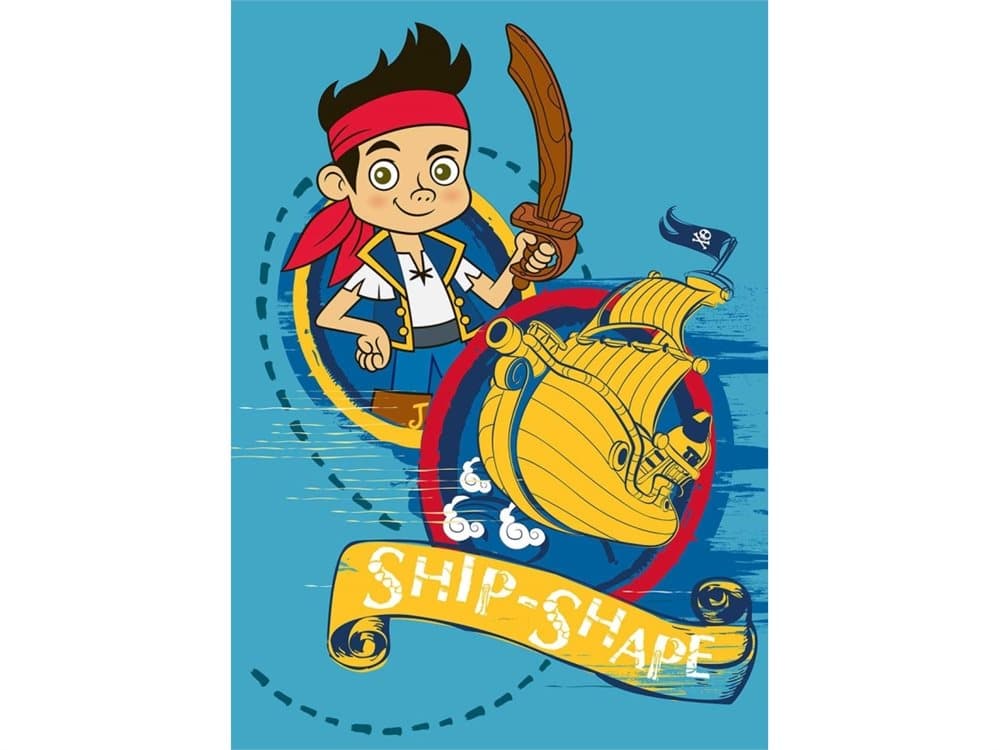 Disney Jake og Piraterne Tæppe Design 02 - 95 x 133 cm