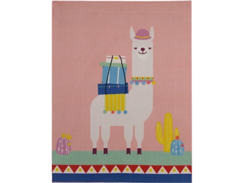 Lama De Luxe gulvtæppe til børn 95x125