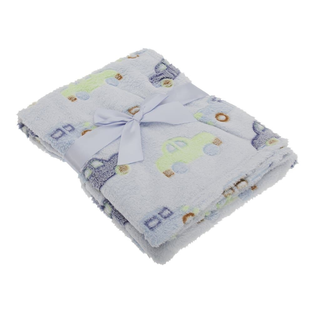 Baby Boys Car And Truck Supersoft Wrap Fleece Blanket