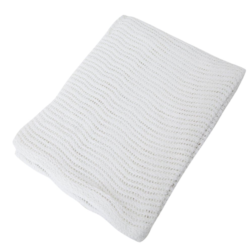 Snuggle Baby Cellular 100% Cotton Large Cot Blanket (6 Colours)