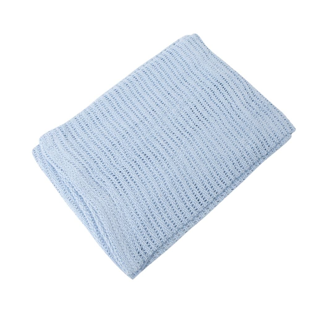 Snuggle Baby Cellular 100% Cotton Large Cot Blanket (6 Colours)
