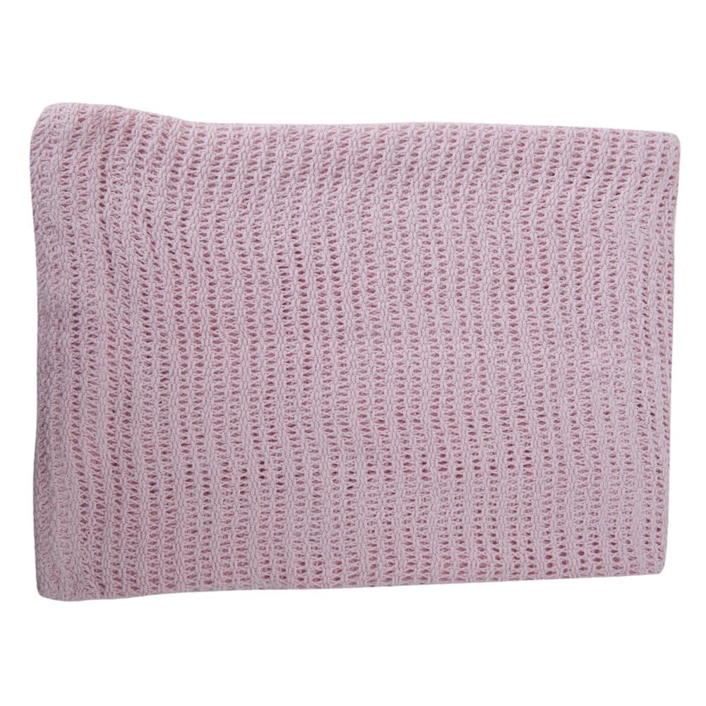 Snuggle Baby Cellular 100% Cotton Pram Blanket (6 Colours)