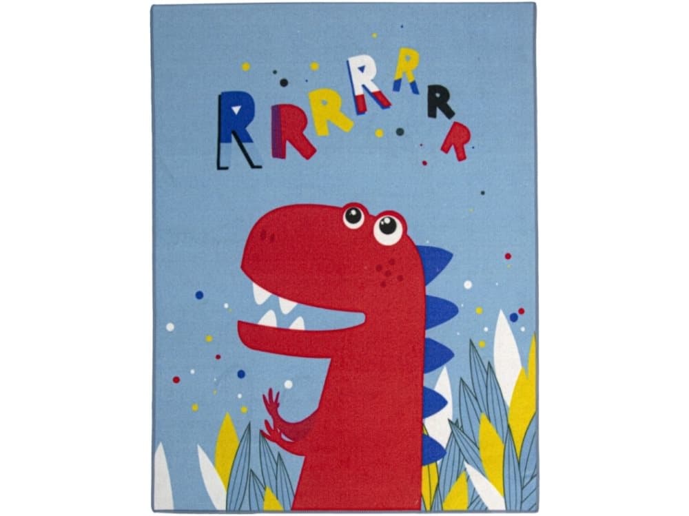 Dinosaur RRRRR De Luxe gulvtæppe til børn 95x125