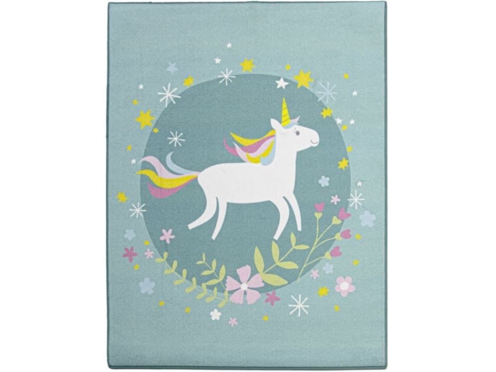Magisk Enhjørning / Magical Unicorn De Luxe gulvtæppe til børn 95x125