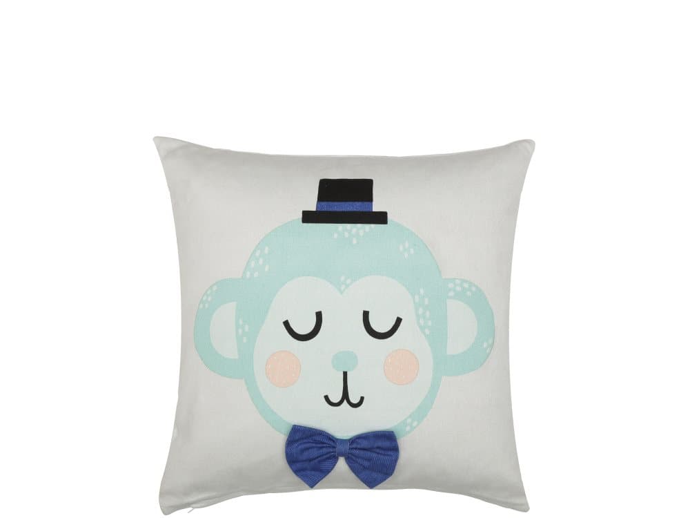 Södahl Magic Forest Kudde Monty Monkey 100% Ekologisk Bomull 45x45 cm Natur
