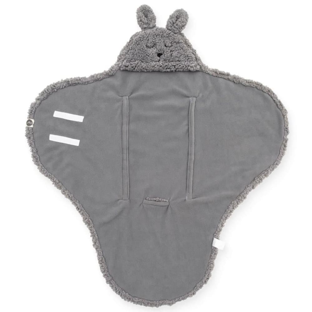 Jollein svøbetæppe Bunny stormgrå