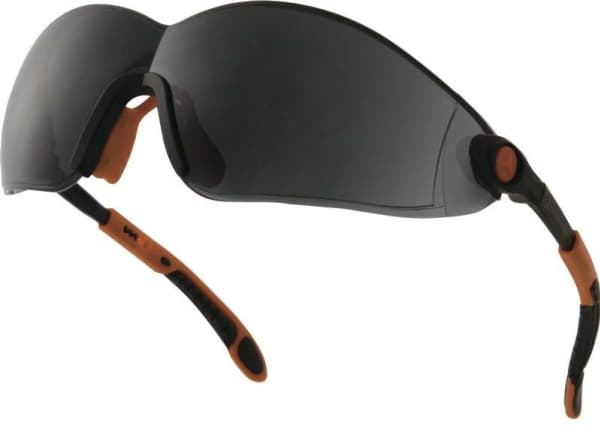 DELTA PLUS one-piece polycarbonate glasses Vulcano2 smoke (VULC2NOFU)