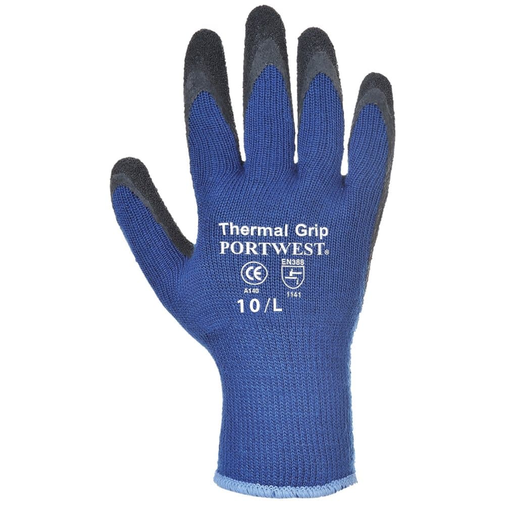 Portwest Thermal Grip Gloves (A140) / Workwear / Safetywear (Pack of 2)