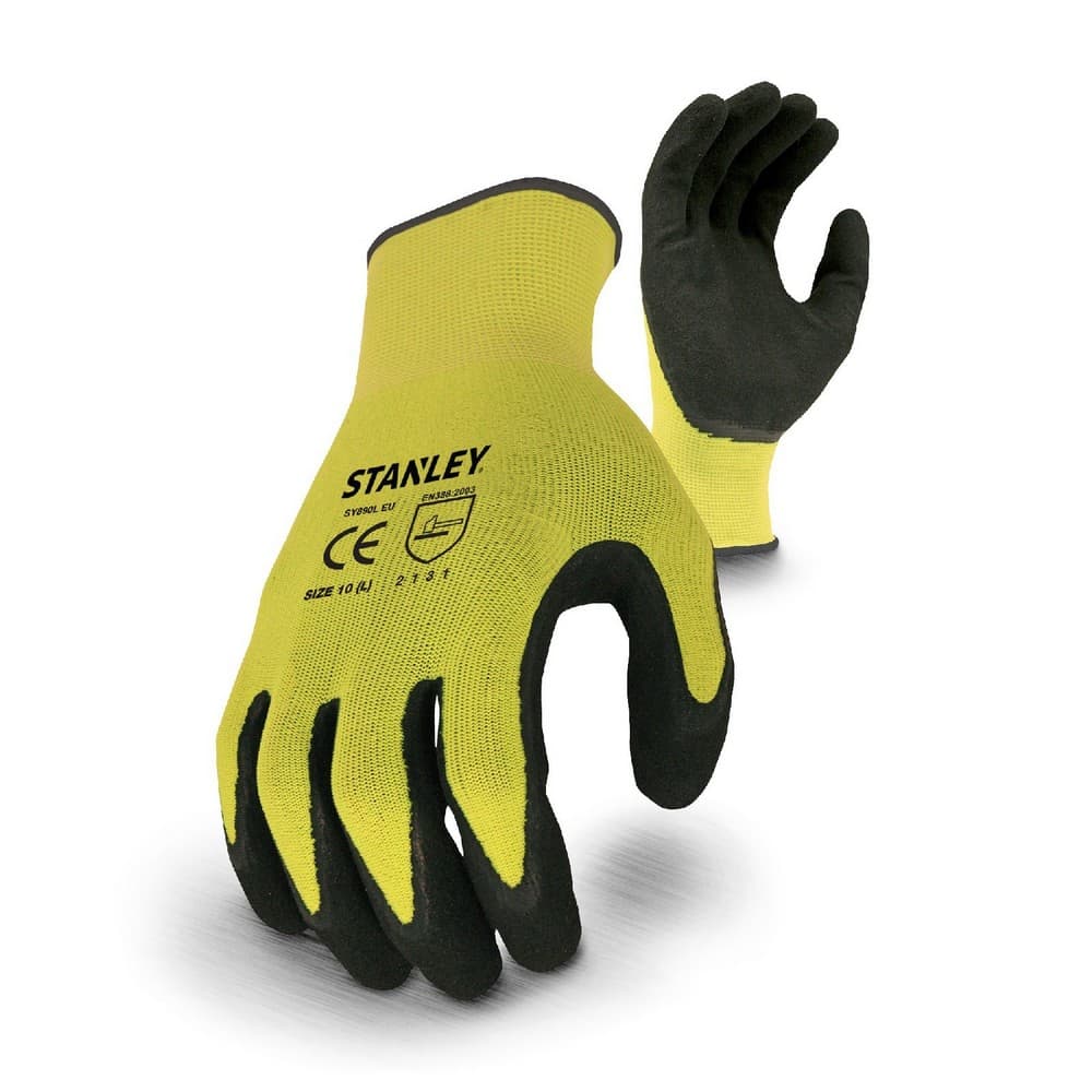 Stanley Unisex Hi-viz Gripper Safety Gloves