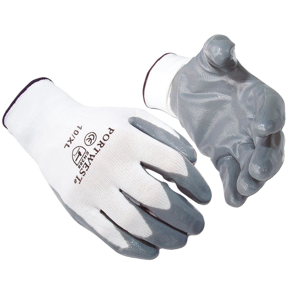 Portwest Flexo Grip Nitrile Gloves (A310) / Safetywear / Workwear (Pack of 2)