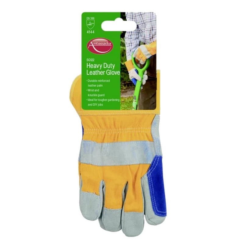 Ambassador Deluxe Unisex Heavy Duty Leather Gloves