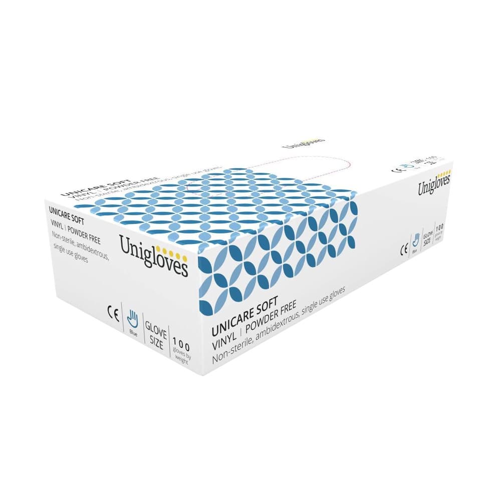 Unigloves Unisex Adults Premium Vinyl Gloves (Pack Of 100)