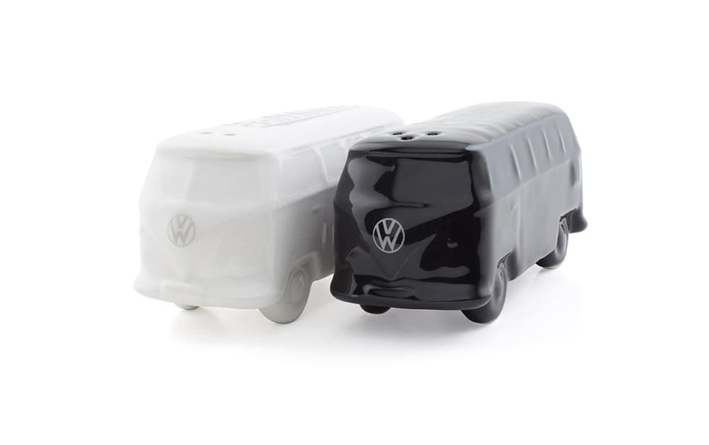 BRISA VW Collection - Volkswagen Bus T1 Camper Van Transporter Suola- ja pippurisekoittimet (2 kpl/Black&White)