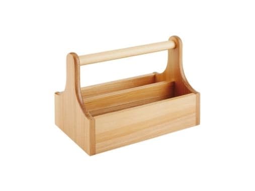 Holder 25x15 cm Træ til præsentation af Dressing/Olie mm,6 stk/krt