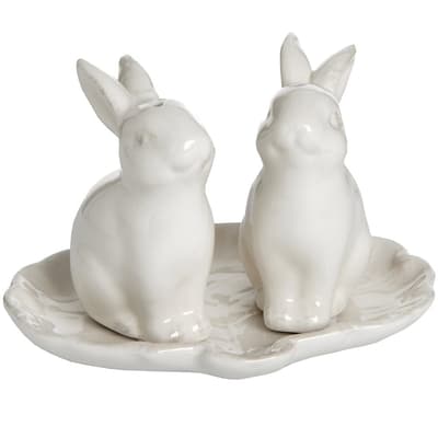 Hill Interiors Salt And Pepper Rabbits Set