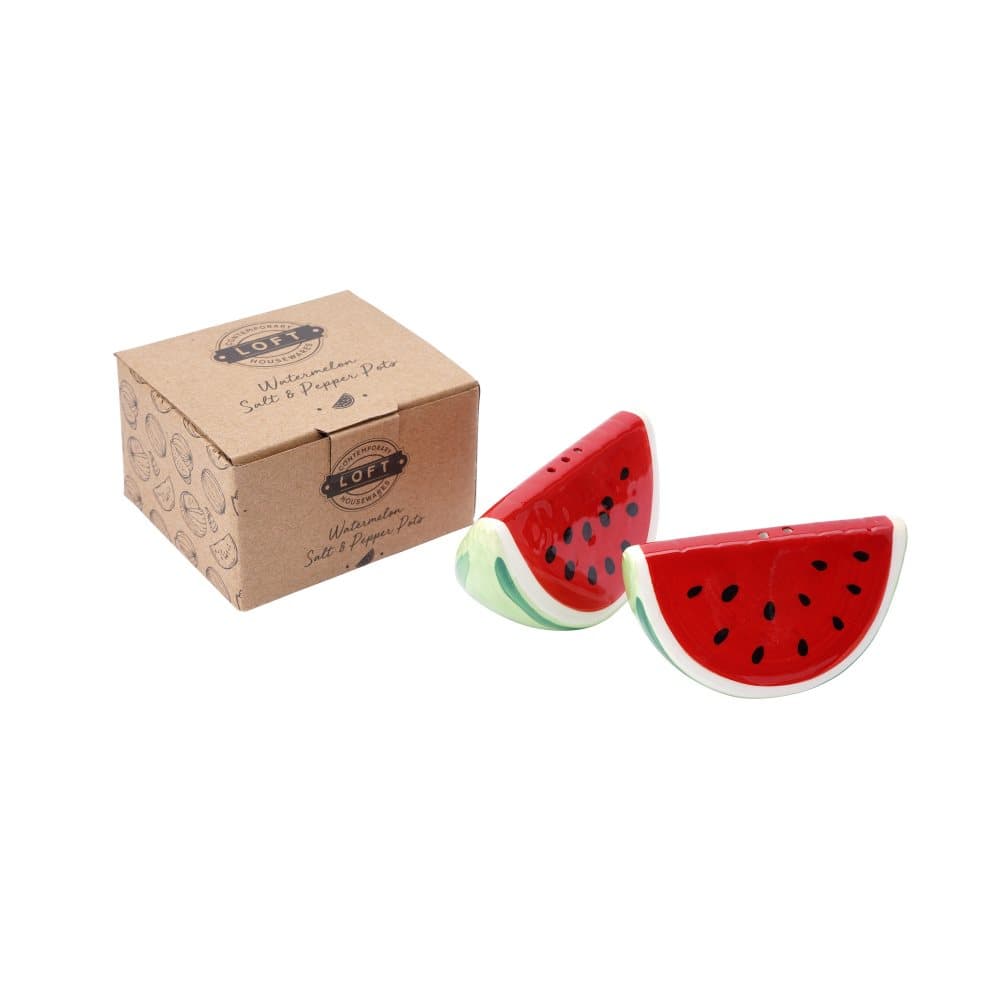 CGB Giftware Loft Watermelon Salt and Pepper Pot (Pack of 2)