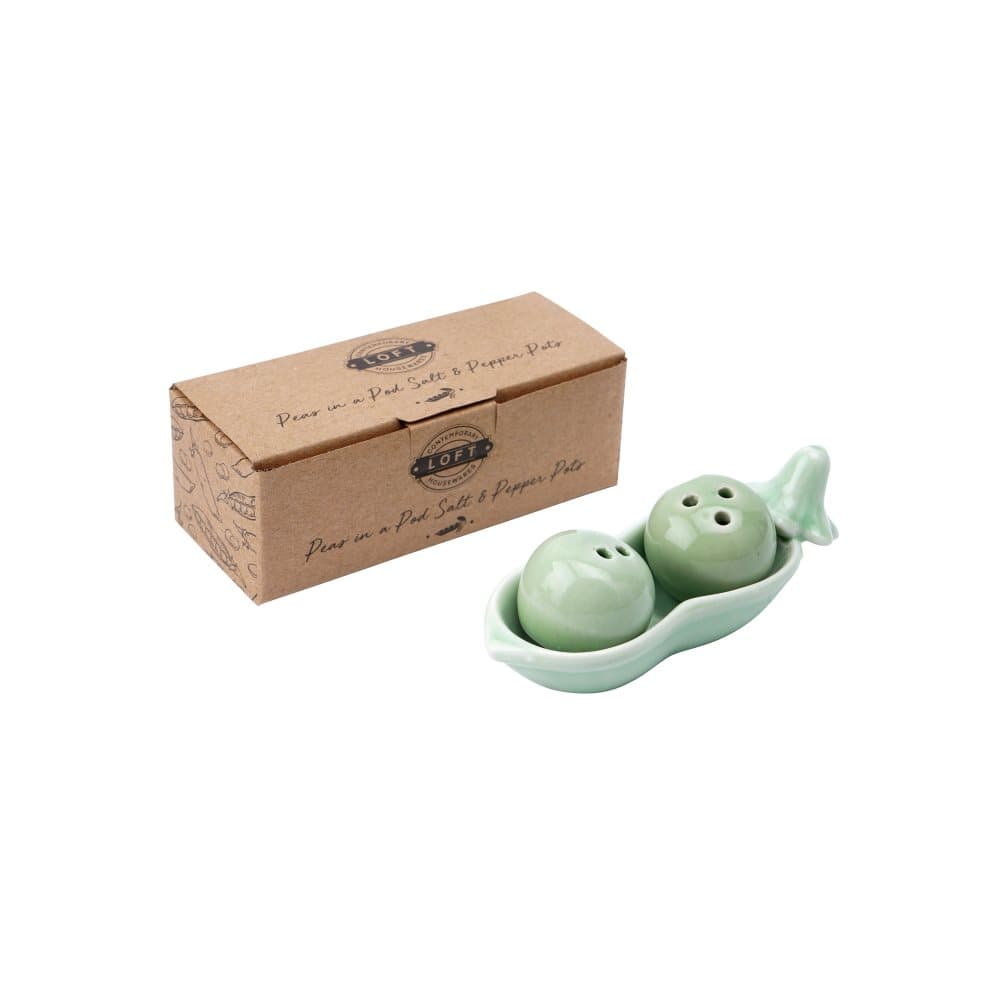 CGB Giftware Loft Peas in a Pod Salt and Pepper Pot Set