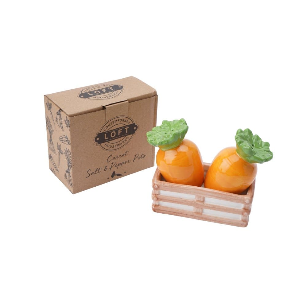 CGB Giftware Loft Carrots Salt and Pepper Pot Set