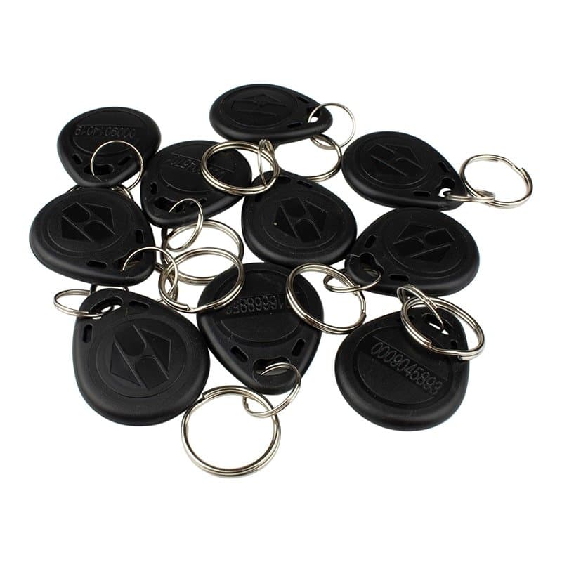 10x 125KHz RFID Smart Tag - Svart