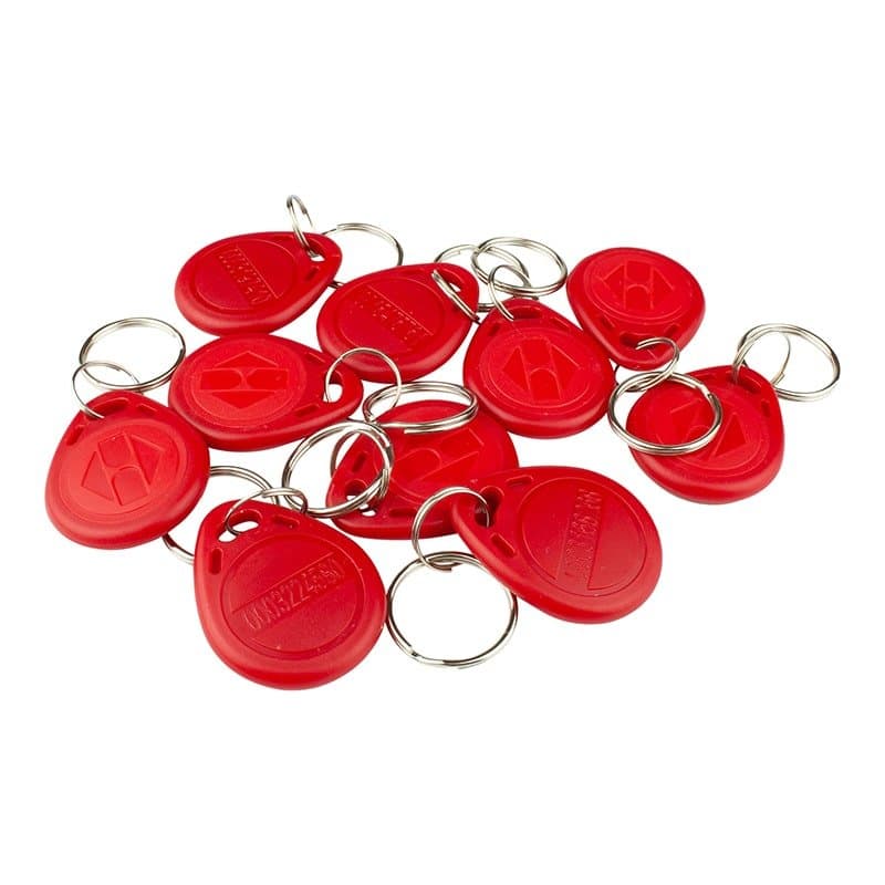 10x 125KHz RFID Smart Tag - Rød