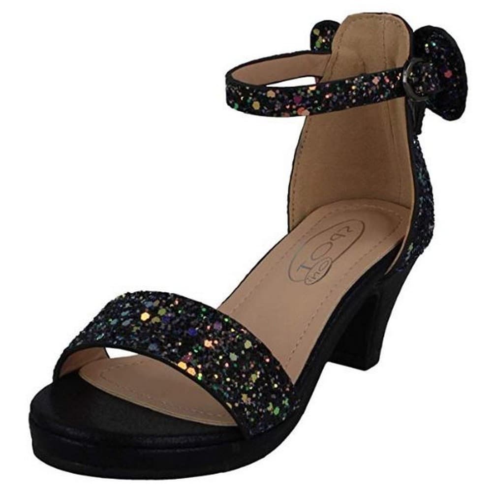 Spot On Girls Mid Heel Sandals