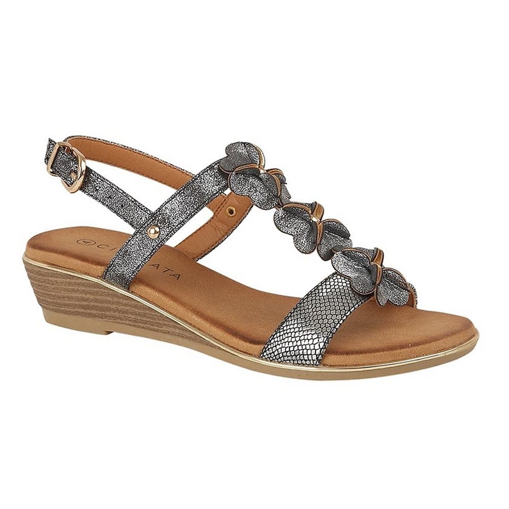 Cipriata Kvinnors / Damblommor Halterback Wedge Sandaler