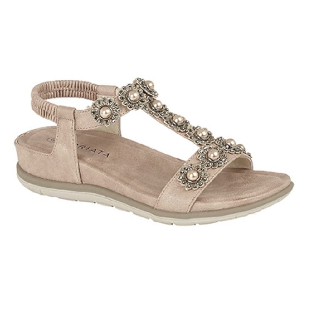 Cipriata Womens/Ladies Maida Jewelled Elastic Back Sandal