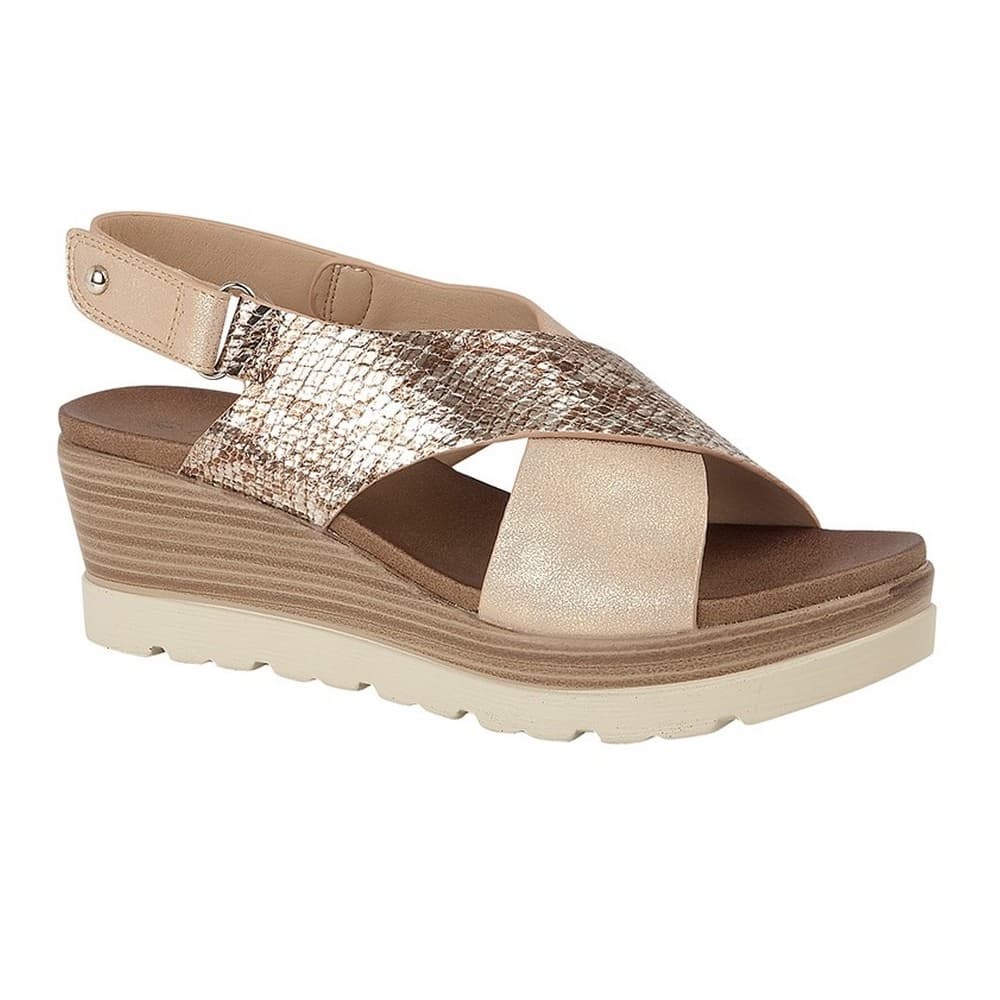 Cipriata Kvinnor / Dam Fiore Crossover High Wedge Sandaler