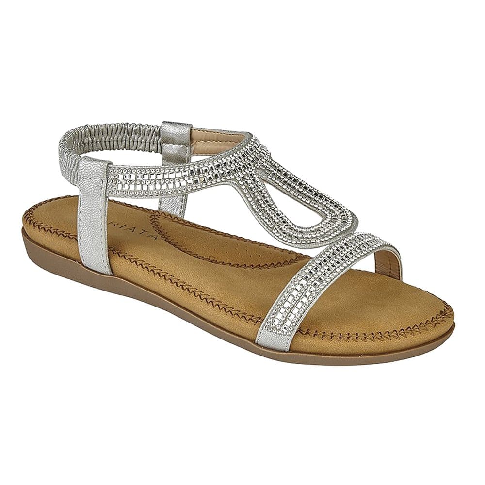 Cipriata Kvinnor / damer Nicole Diamante Elasticated Halter Back Sandaler