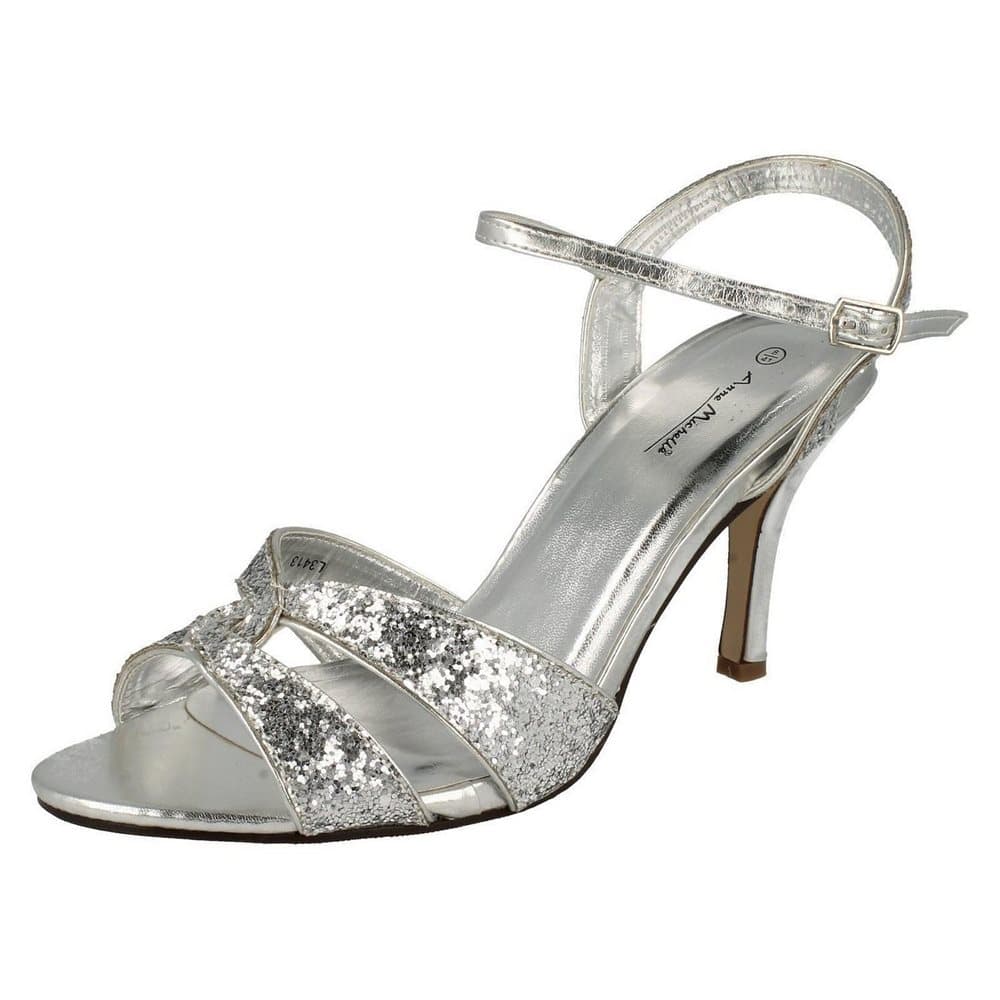 Anne Michelle Kvinnor / damer korsar glitter sandaler med hög klack