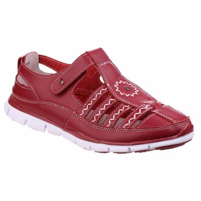 Fleet & Foster Womens/Ladies Cabernet Memory Foam Fisherman Sandals