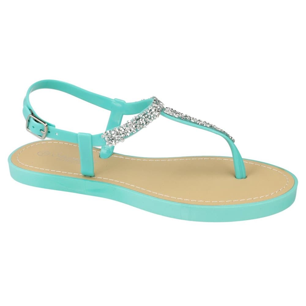 Savannah Kvinnor / damer krossade diamanter med öppna tå sandaler
