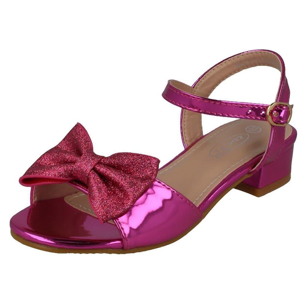 Spot On Girls Metallic Sandals