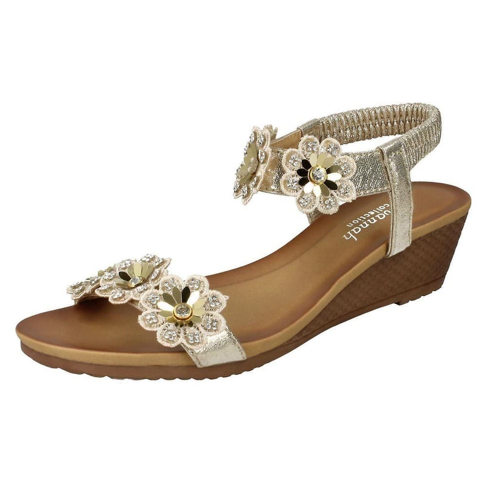 Savannah Womens/Ladies Mid Wedge Sandals