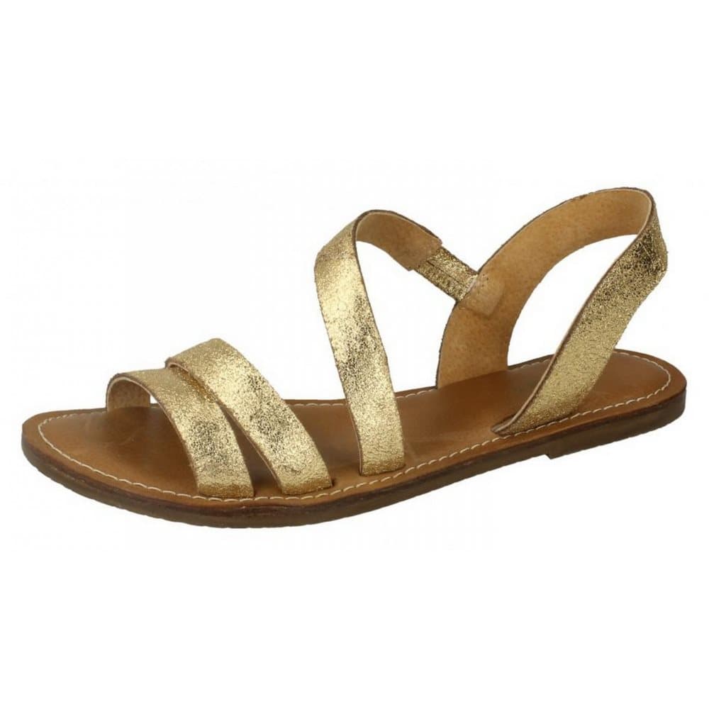 Leather Collection Dam / Strap Slingback Mule Sandaler