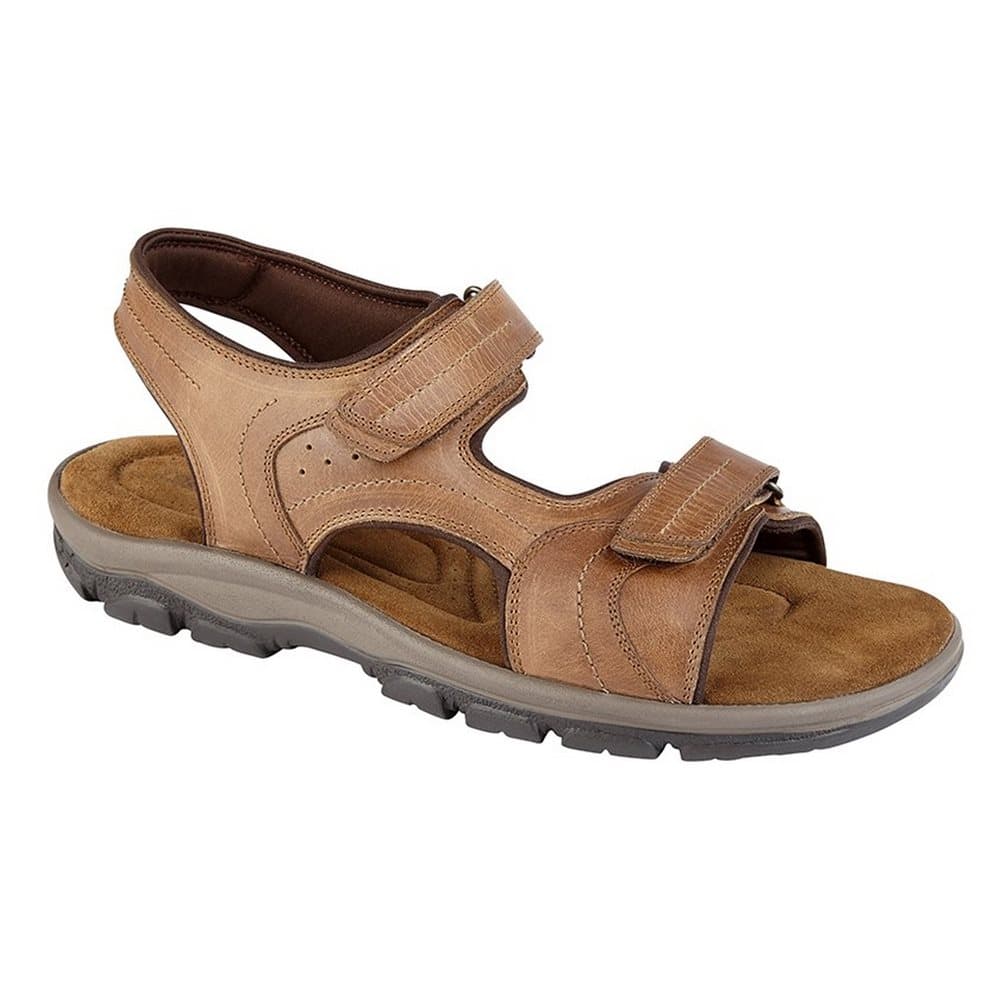 Roamers Herrläder Twin Touch Fastening Sandal