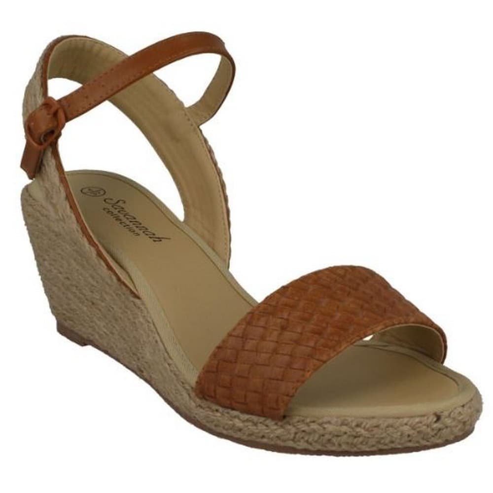 Savannah Womens/Ladies Rope Wedge Sandals