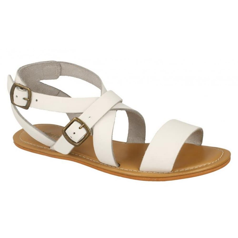 Leather Collection Womens/Ladies Summer Strappy Sandals