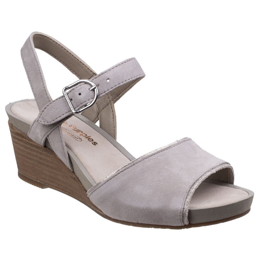 Hush Puppies Womens/Ladies Cassale Buckle Ankle Strap Wedge Leather Sandals