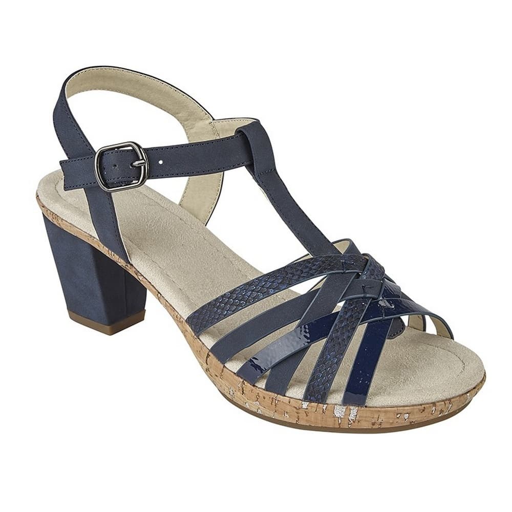 Cipriata Dam / Calvina Buckle Halter Back Crossover Sandaler för damer
