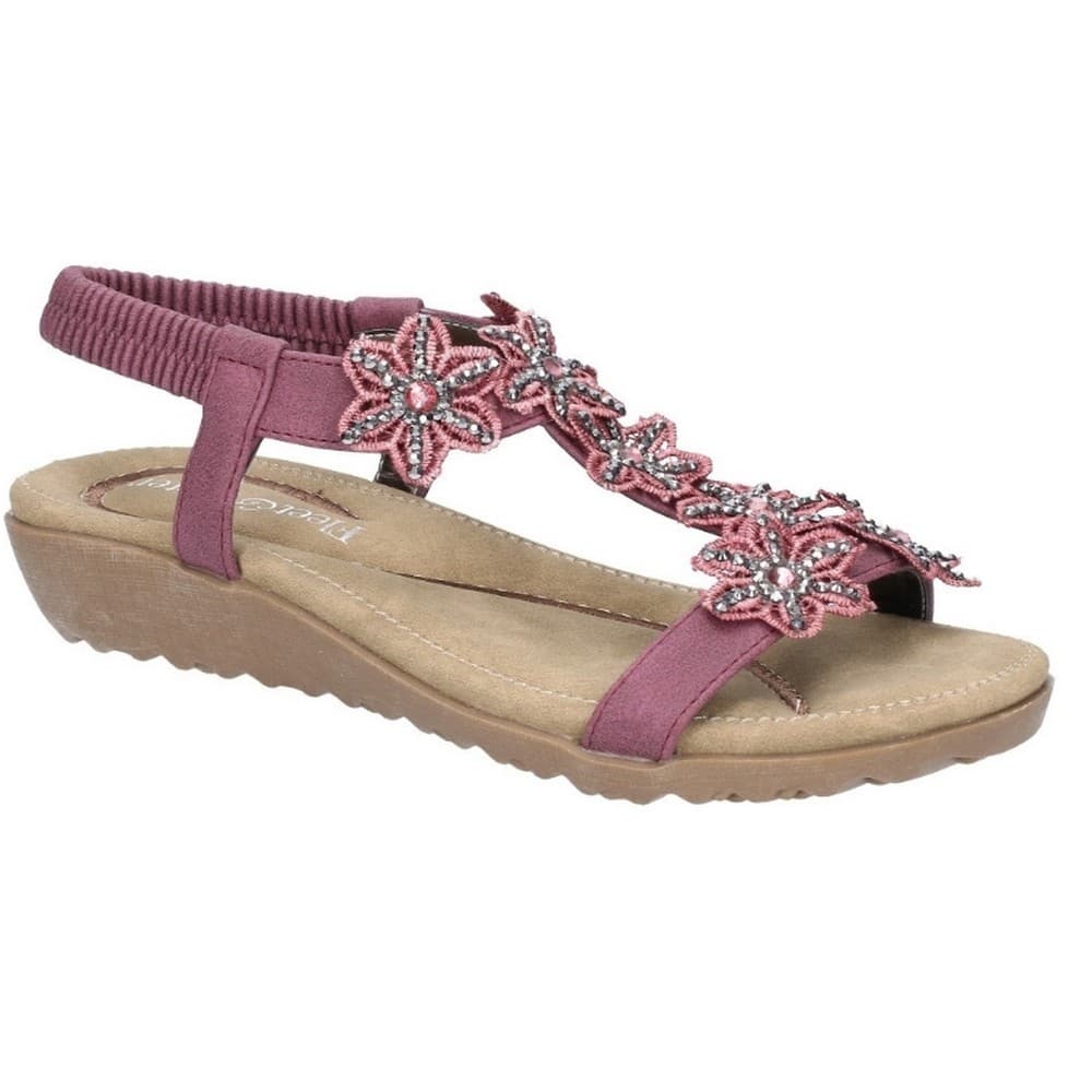 Fleet & Foster Womens/Ladies Magnolia Elastic T-Bar Sandal