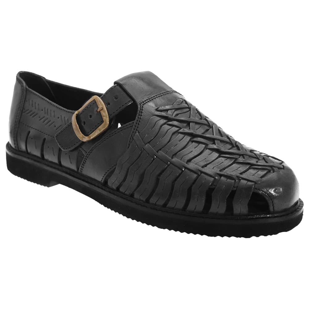 Scimitar Läder Interlaced Sandaler för herrar