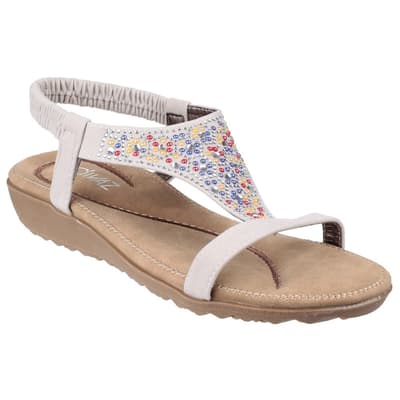 Divaz Womens/Ladies Nicosia Elasticated T Bar Sandal