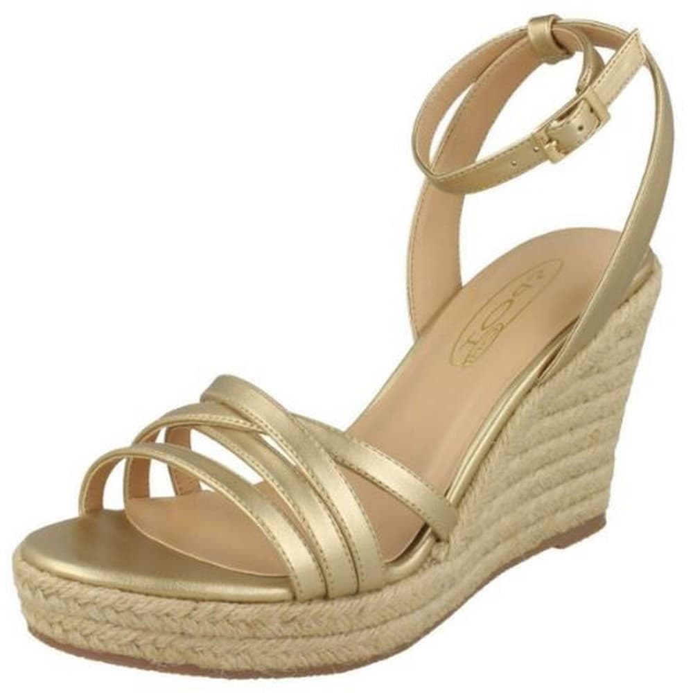 Spot On Womens/Ladies Rope Wedge Strappy Sandals